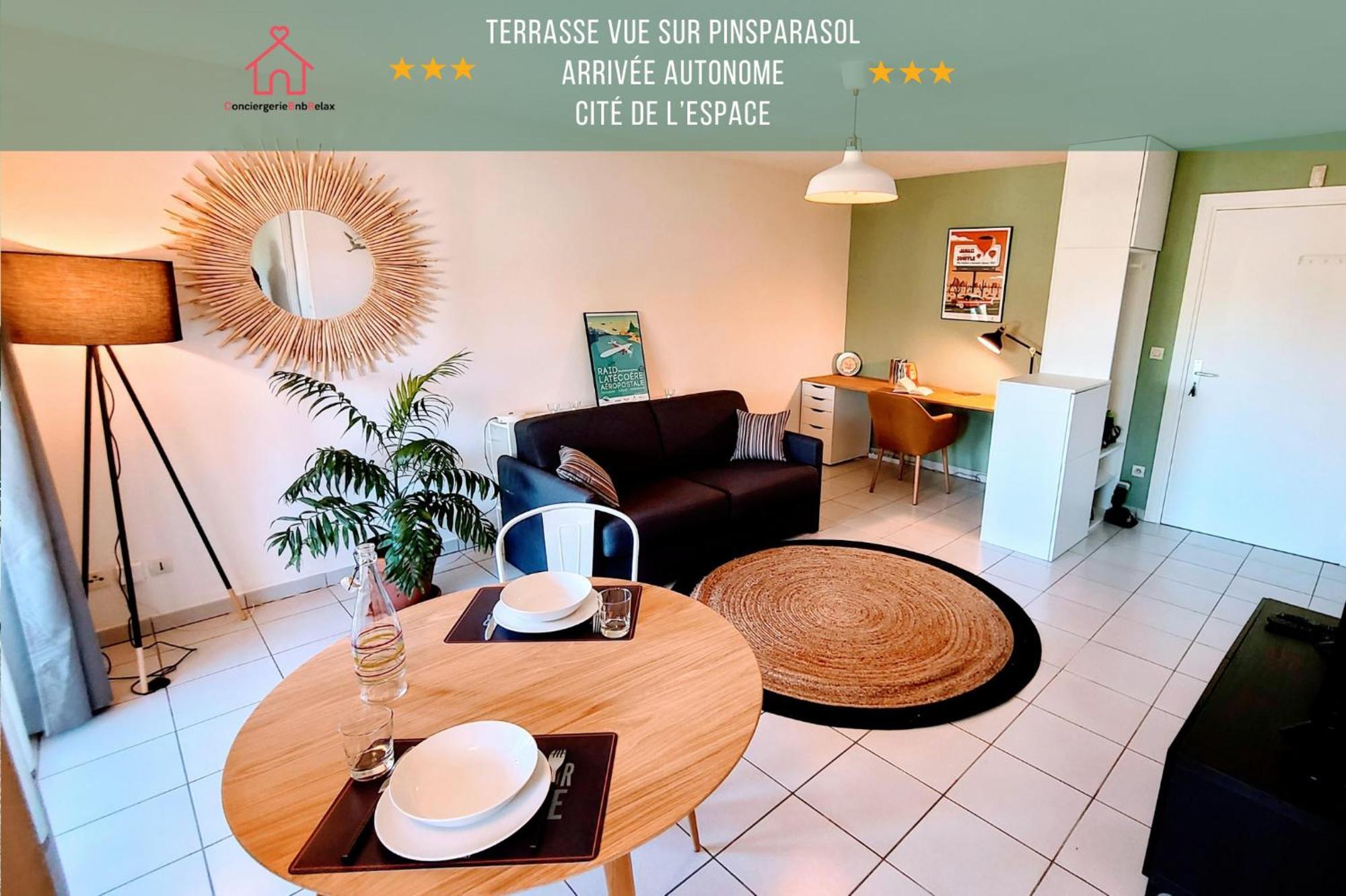 " Cote Parc " Cite De L'Espace - Balcon - Piscine Toulouse Ngoại thất bức ảnh